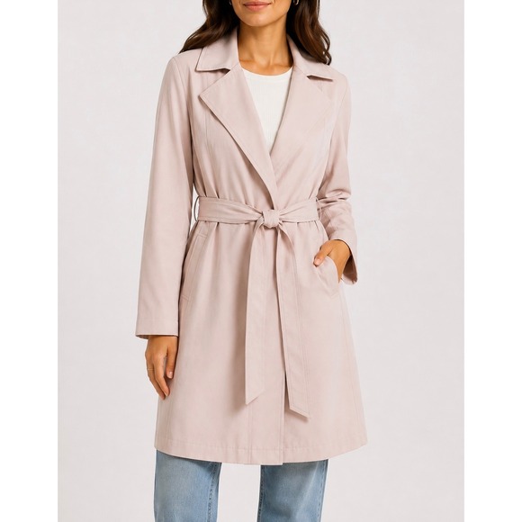 Express Jackets & Blazers - Express Trench Coat NEW Lightweight Belted Blush Pink Medium